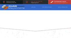 Desktop Screenshot of aillaud-maconnerie.com